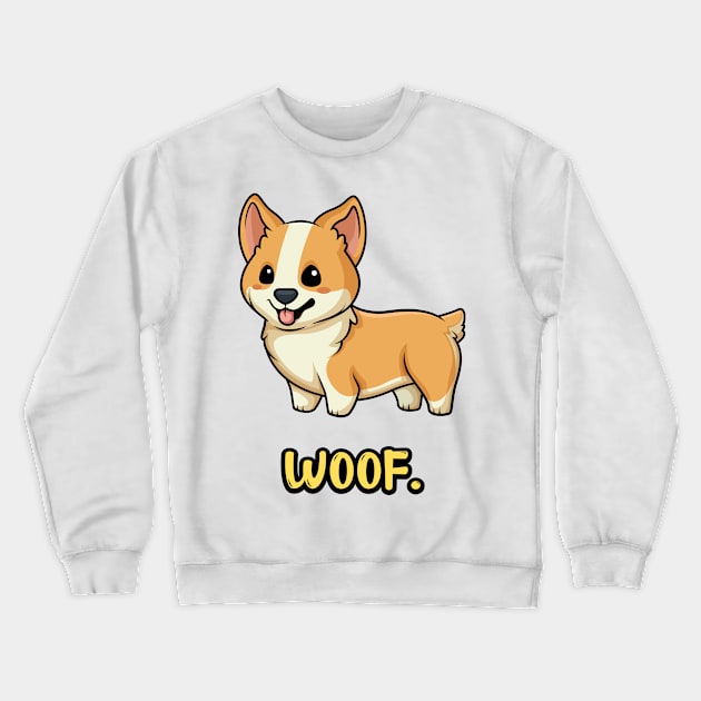 Chibi Kawaii Corgi Dog Crewneck Sweatshirt by FoxyReign
